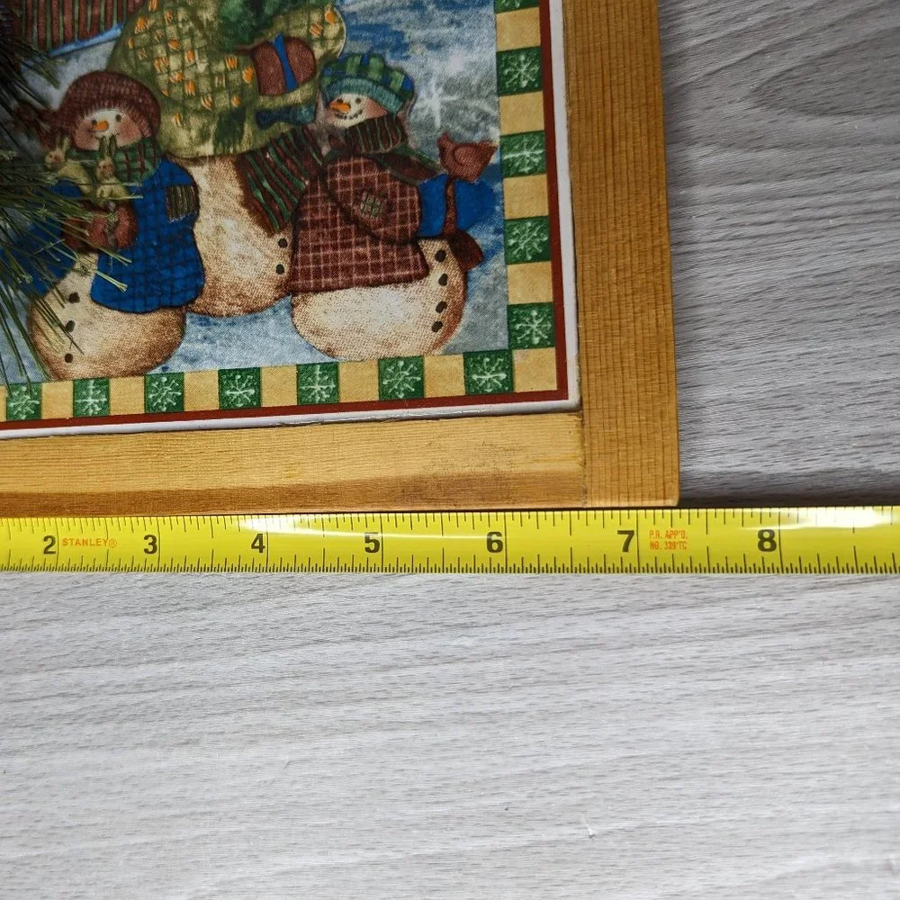 Snowman Christmas Trivet Hanging Decoration